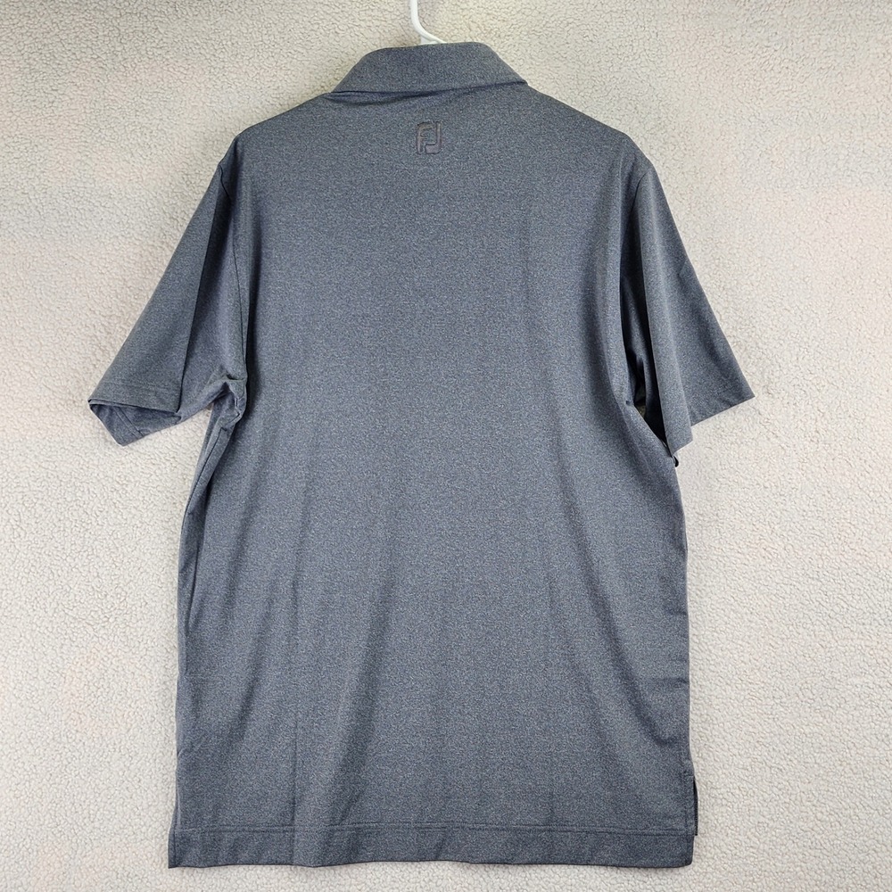 University New Mexico FootJoy Solid Lisle TF Polo Shirt Mens M Heather Gray Golf - Picture 6 of 10